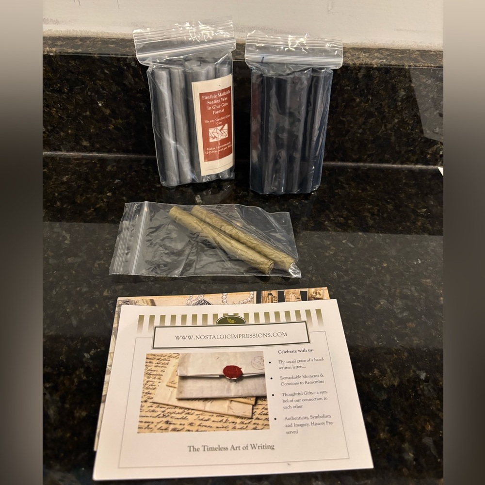 Nostalgic Impressions Wax Seal Sticks for Hot Glue Gun